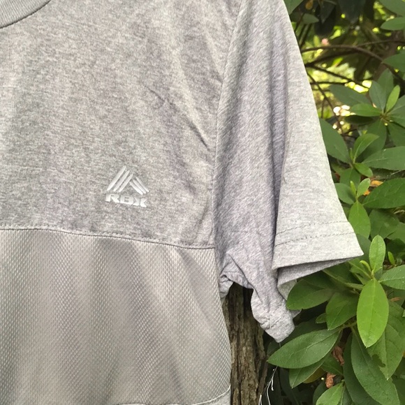 NWT RBX Reebok Perform Gray SS Tee Flexibility Quick Drying Lightweight L 14/16 - Picture 3 of 15